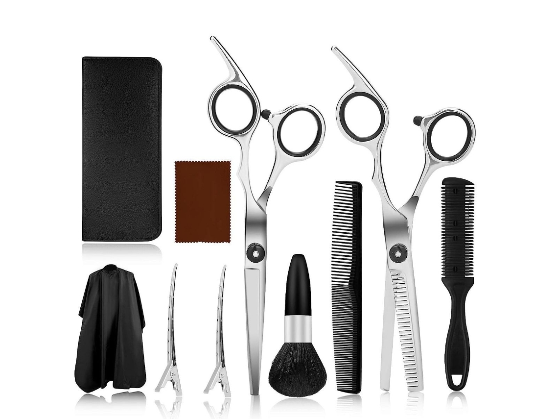 Tesoura De Cabelo Elysve Em Aço Inoxidável, 6.5 Polegadas, Corte Preciso, Para Salão E Uso Doméstico