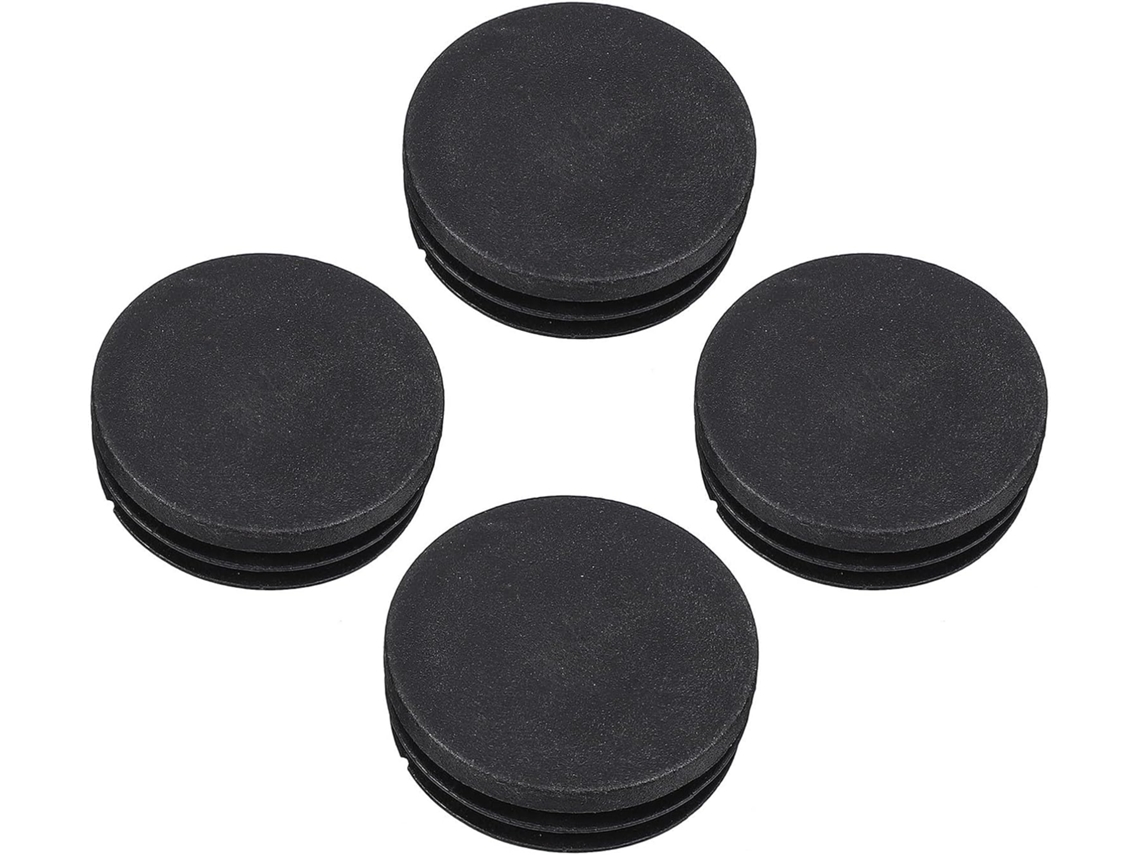 Abaodam Conjunto De 4-protetores Redondos Plástico Preto Para Móveis E Cadeiras, Design Elegante, Ampla Compatibilidade