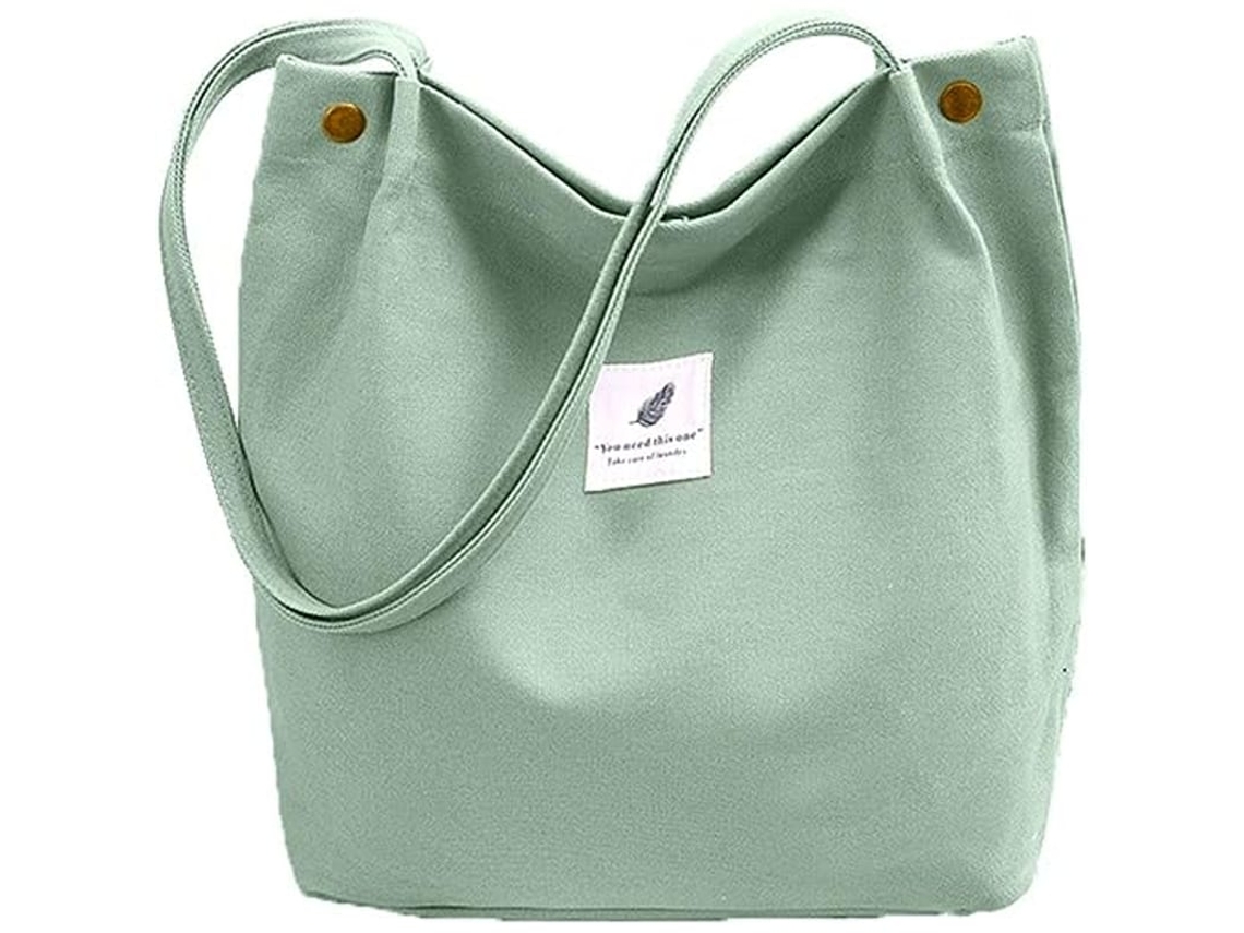 Bolsa Tote De Lona Para Mulheres, Bolsa De Ombro Com Grande Capacidade, Ideal Para Compras, Praia E Uso Diário