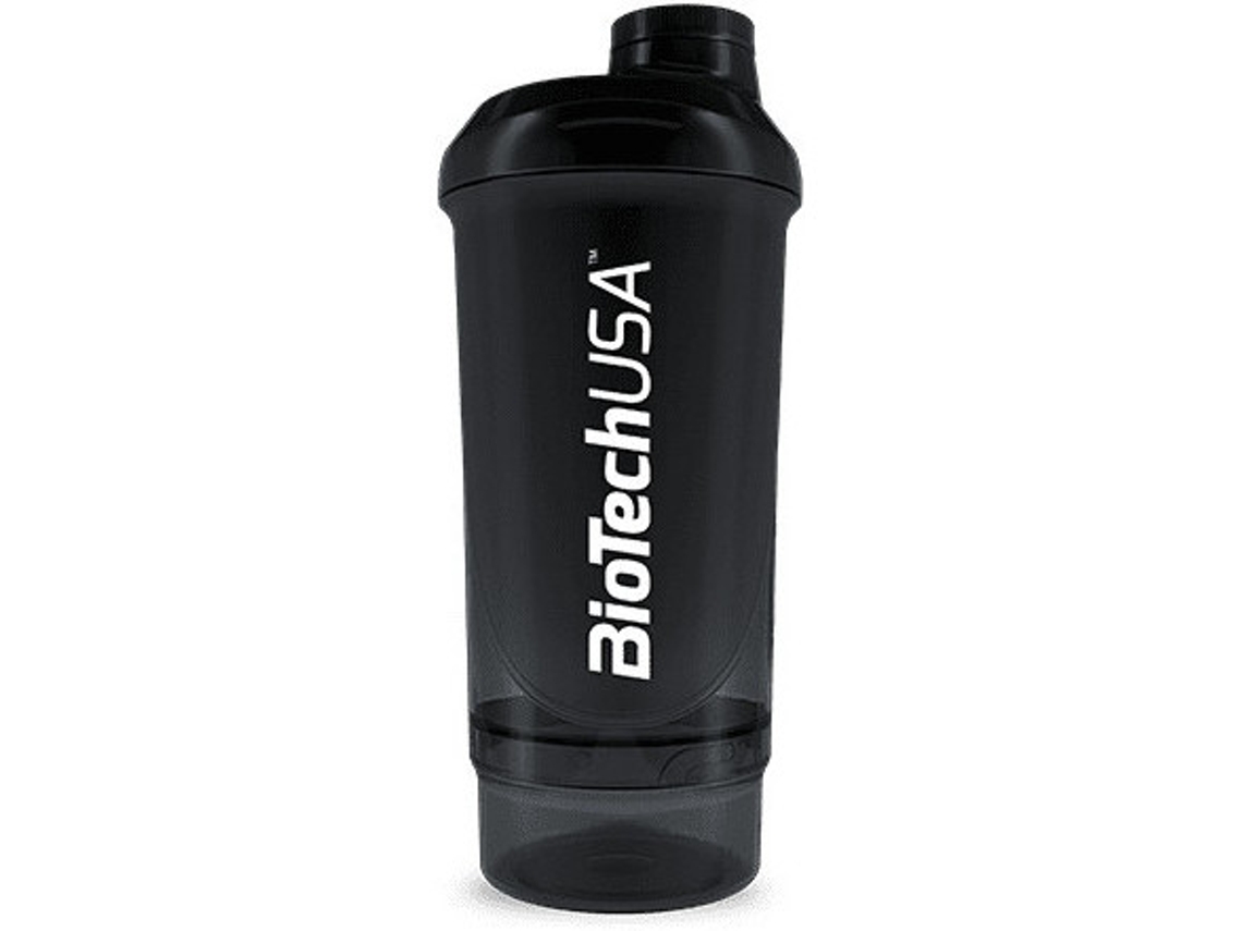 Shaker BIOTECHUSA Wave+ Comprimidosact Negro (500 ml)