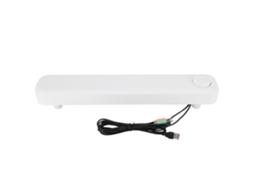 Aetheria alto falante Bluetooth Subwoofer de Mesa para Computador Sada V 102 com Dois Canais Branco