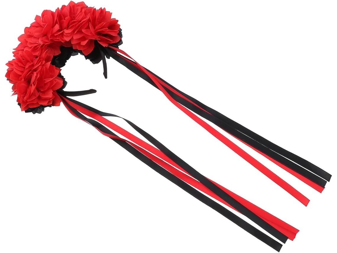 Tiara Floral Elegante Para O Halloween, Ideal Para Festas, Cosplay E Como Acessório De Fantasia.