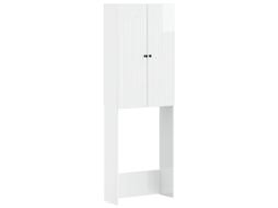 Vidaxl Armário De Banheiro Alkmaar Branco Brilhante 66 X 25,5 X 190 Cm