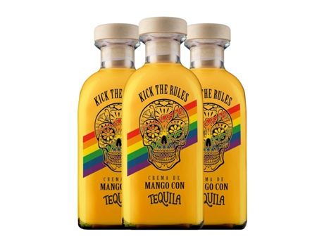 Tequila LASIL Kick The Rules Crema de Mango con Tequila Pride Edition (0.7 L - 3 Unidades)