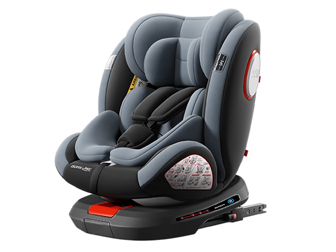 L007 Cadeirinha de Segurança para Bebé Assento de Criança para Carro 360° Giratório Isofix Apoio de Perna Cadeira Auto 0‑12 Anos MAGIC ZC