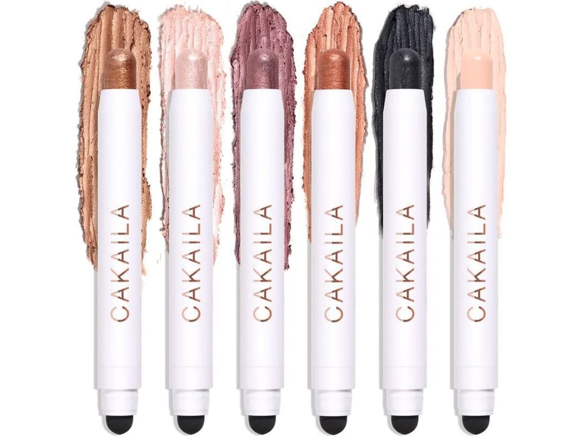 Pincel De Sombra De Olhos Cremoso, Lápis De Sombra De Olhos Shimmer Fosco, 2 Em 1 Bastão De Iluminação De Olhos