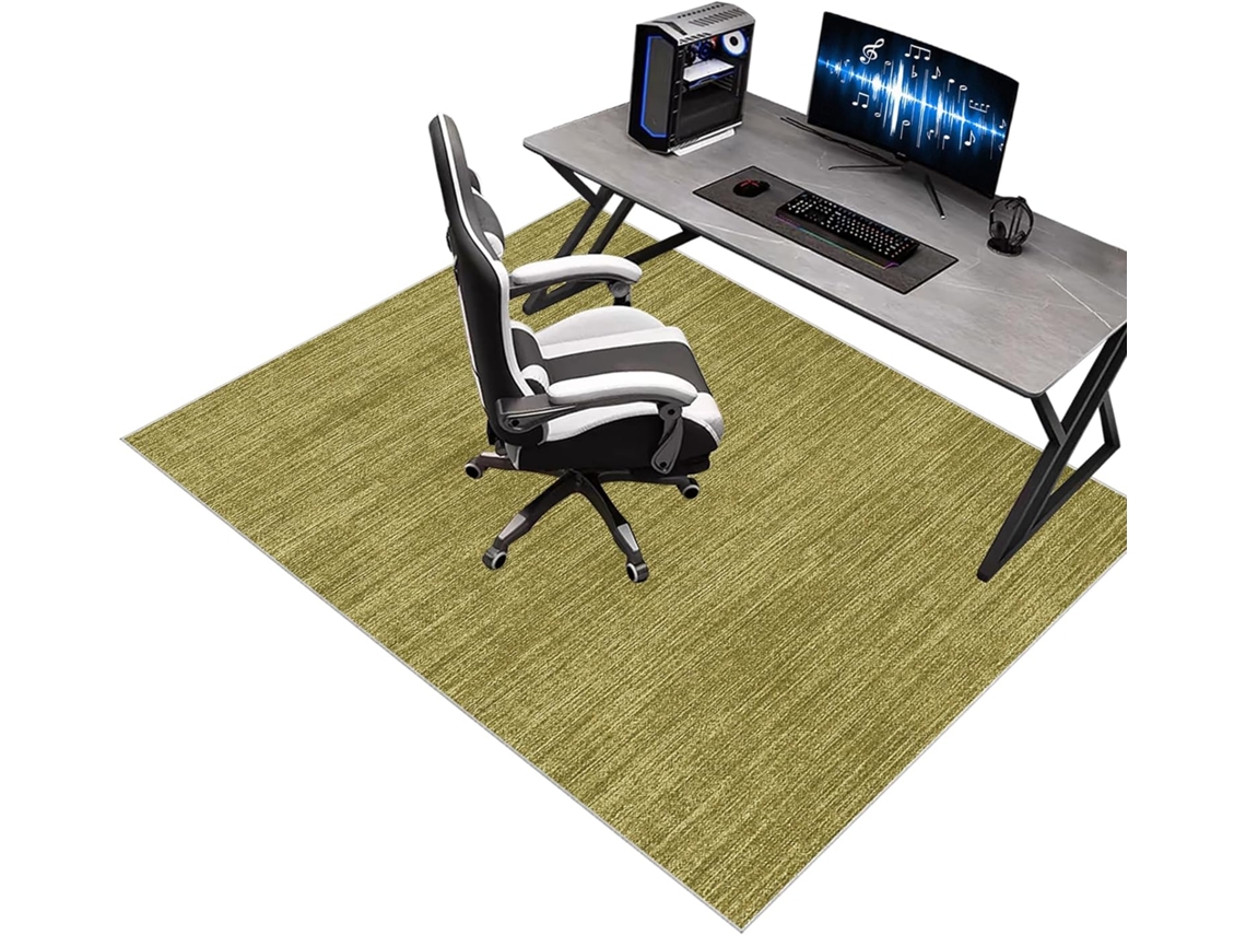 Tapete Cadeira Gamer Protetor Piso Escritório Antiderrapante 60 X 70 Cm Madeira (60 Cm),