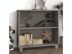 Vidaxl Aparador Hamar 85x35x80 Cm Pinho Maciço Cinza-claro