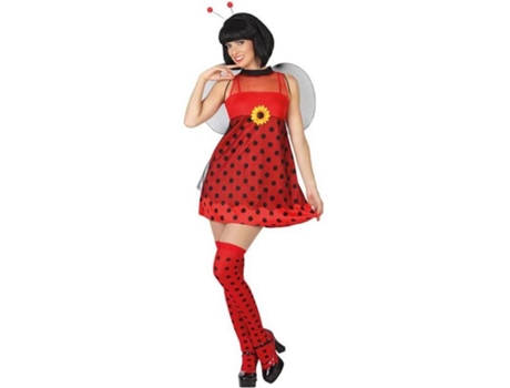 Fantasia para Adultos Joaninha (3 Pcs) - M/L