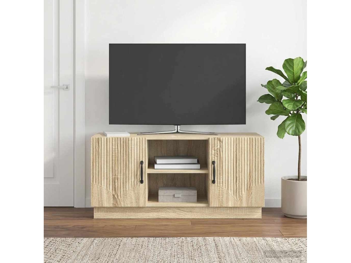 Vidaxl Gabinete Para Tv 102 X 34,5 X 47 Cm Carvalho Sonoma