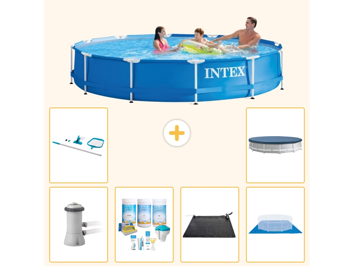 Intex Piscina Com Estrutura Redonda - 366x76 Cm - 7-peças S20467