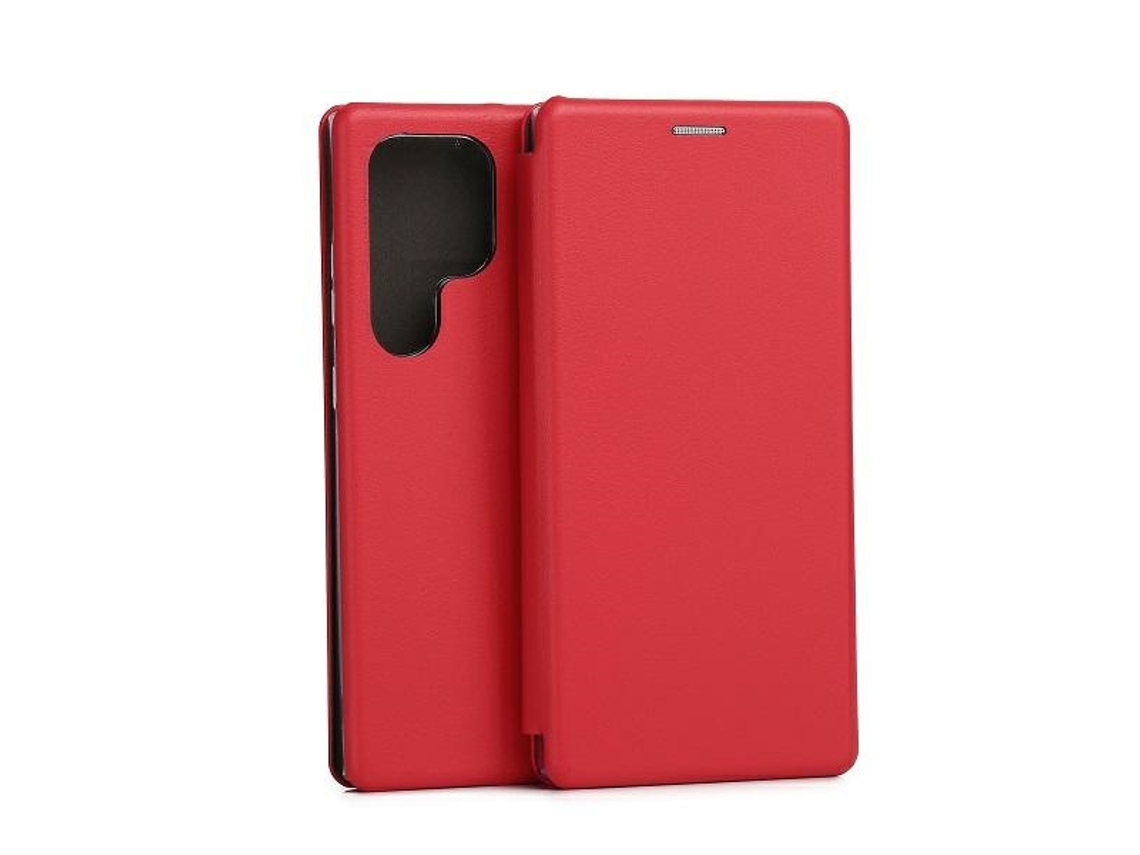 Capa para Samsung Galaxy S24 Ultra BELINE Pele Sintética Magnética Vermelho