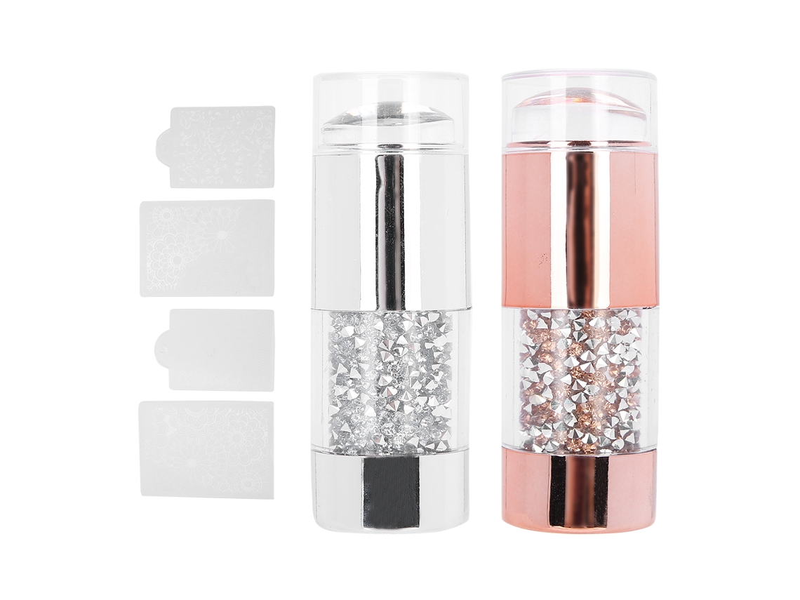 Stamper De Unhas Profissional De Silicone Com Duas Pontas Para Artesanato De Unhas Manicure Para Mulheres