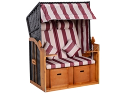 Conjunto 2 pessoas: 2 poltronas e mesa de centro com vidro, rattan, almofadas cinza