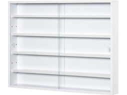 Vitrine de Parede HOMCOM 833-761WT (Branco - Melamina - 80x9.5x60 cm)