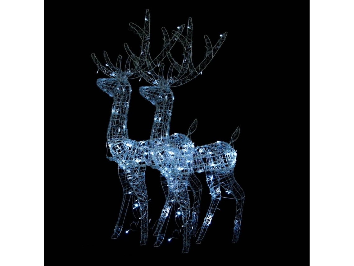 Conjunto 2 Rena decorativa de natal VIDAXL (120 cm)