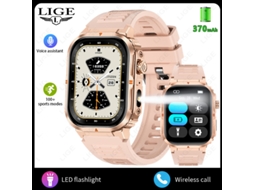 (rosa) Smartwatch Com Chamadas Bluetooth Multifuncionais E Monitoramento De Saúde