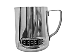 Espumador De Leite De 600 Ml Com Termômetro Embutido, Jarra Para Latte Art Ideal Para Baristas E Cafeterias Domésticas, Aço Inoxidável