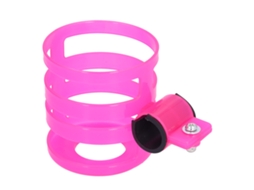 Primerox porta garrafa Ajustável para Bicicleta e Carrinho de Bebê Rosa com Design Resistente