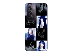 Capa Para Oppo Reno 12 5g, Preta, Silicone, Macia