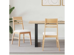 Vidaxl Cadeiras De Jantar 2 Pcs Natural 43 X 54 X 89 Cm