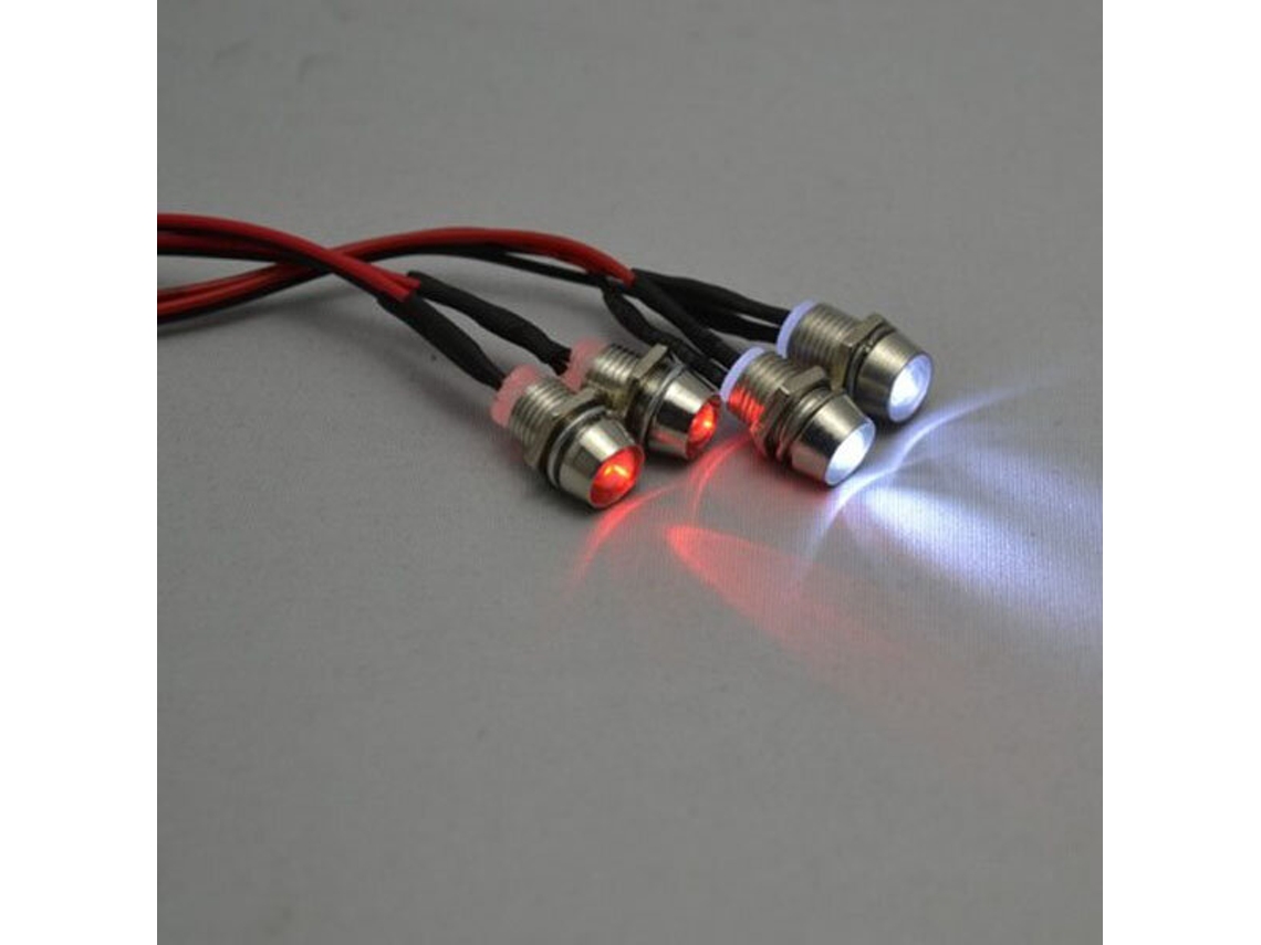 Carro Rc com Faróis Dianteiros e Traseiros, Modelo de Carro com Quatro Luzes. MDUG