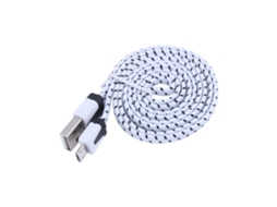 Cabo de Dados LAXISCREED 3m Branco Carregamento Rápido