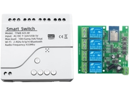 Módulo de Automação Residencial Diy com Interruptor Wifi Tuya de 4 Canais e Temporizador 7 32v SFUSHOS