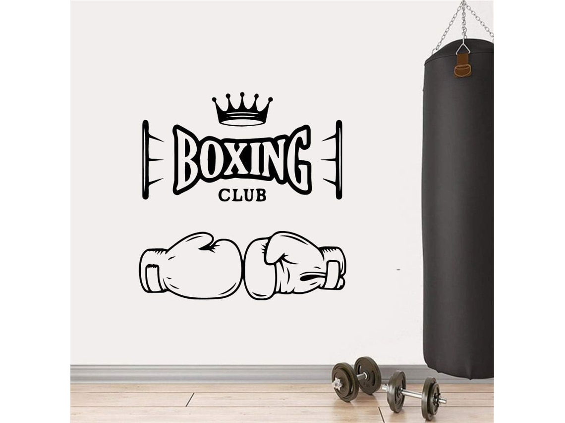 Adesivos De Vinil Muraux Gym Art Deco Gym Decoração Murale Boxing Club Papel de parede 57x57cm