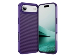 Capa De Celular Tpu Acrílica Com Textura De Fibra De Carbono E Toque De Pele