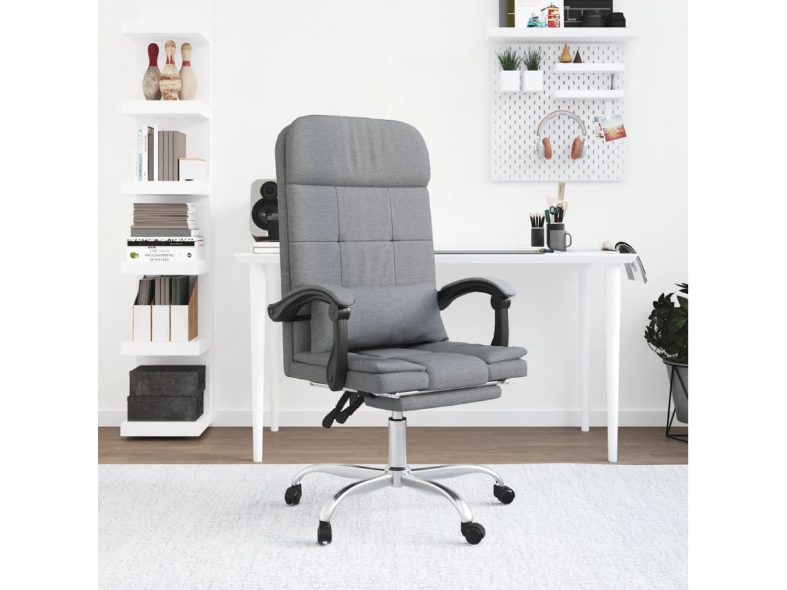 Massage Office Chair, Massage Office Chairs Vidaxl Cinzeto Tecido (n/a)