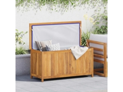Vidaxl Caixa Para Jardim 114x50x58 Cm Madeira De Teca Maciça