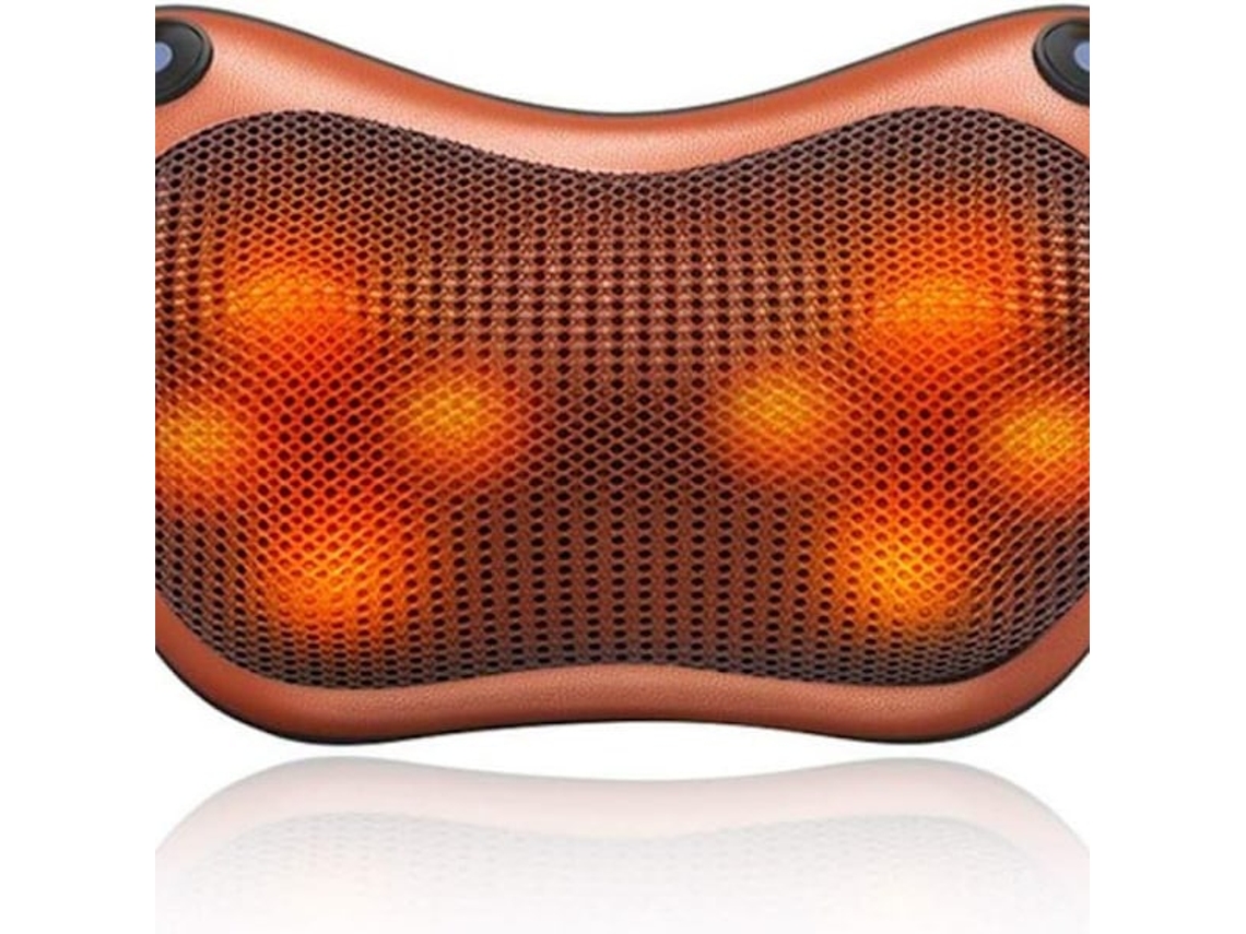 Almofada De Massagem Shiatsu 3d Com Função De Aquecimento E Elétrica No Pescoço