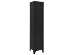 Vidaxl Cacifo 38x40x180 Cm Aço Preto