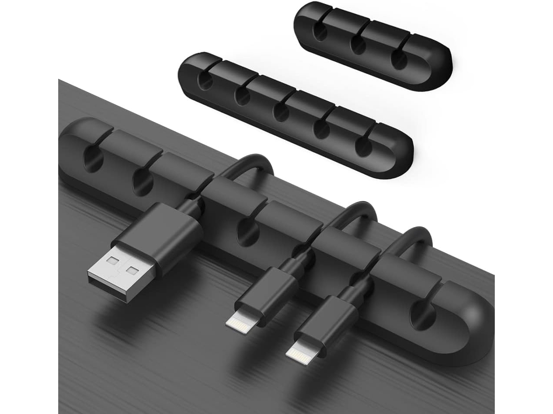 Conjunto De 3 Prendedores Cabos, Organizador Ganchos Silicone Autoadesivos, Suporte Para Cabos Alimentação E Acessórios Carregamen-aquaforge