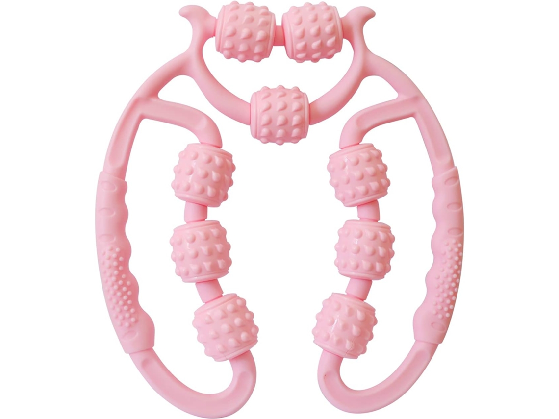 Massageador Manual Com Rolos Para Pernas Braços E Relaxamento Muscular