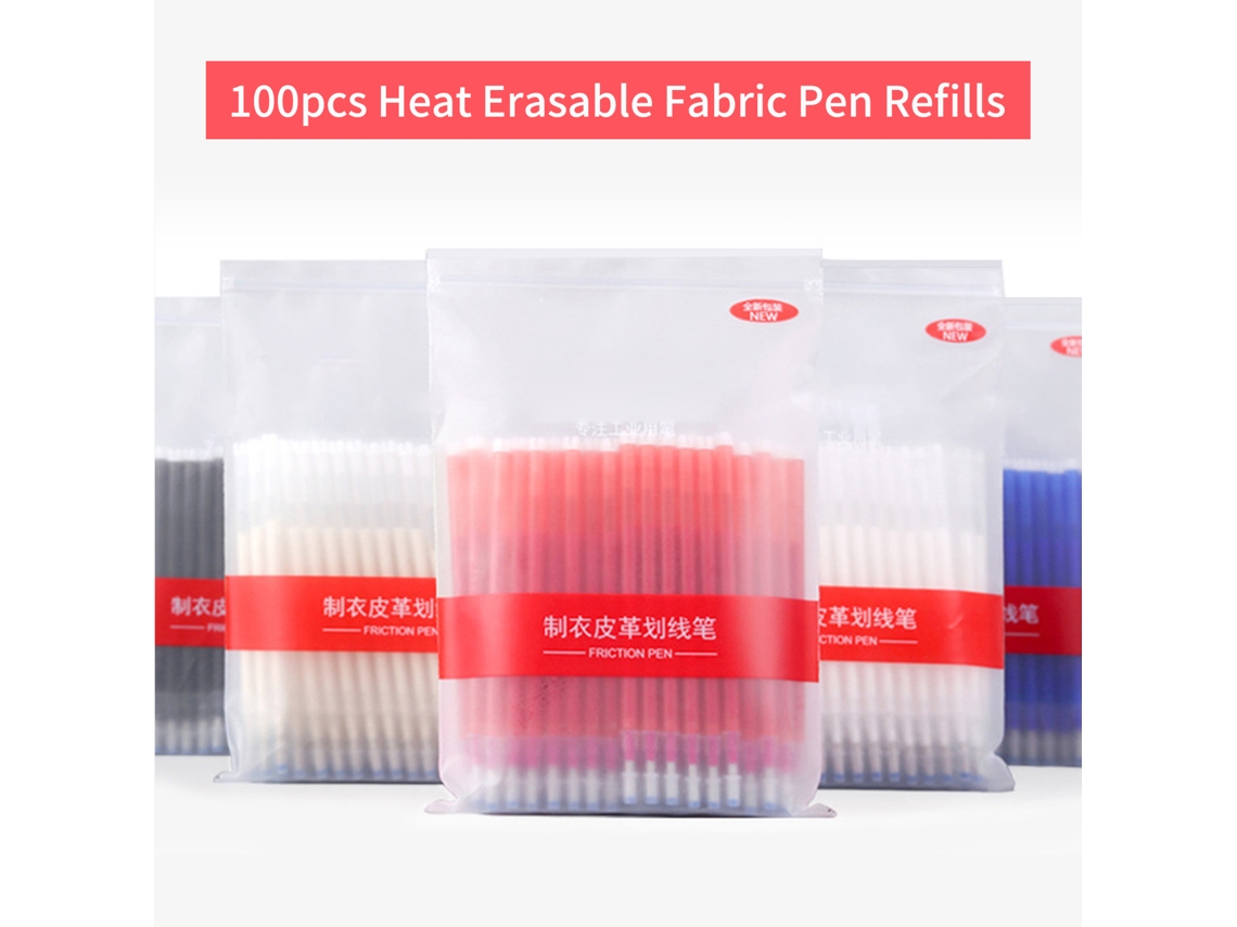 2026 100pcs Recargas de Marcadores de Tela com Tinta Que Desaparece por Calor para Costura Bordado e Alfaiataria