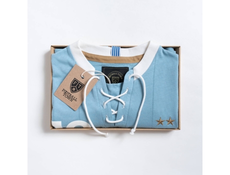 T-shirt with Laces La Celeste FOOTBALL TOWN M