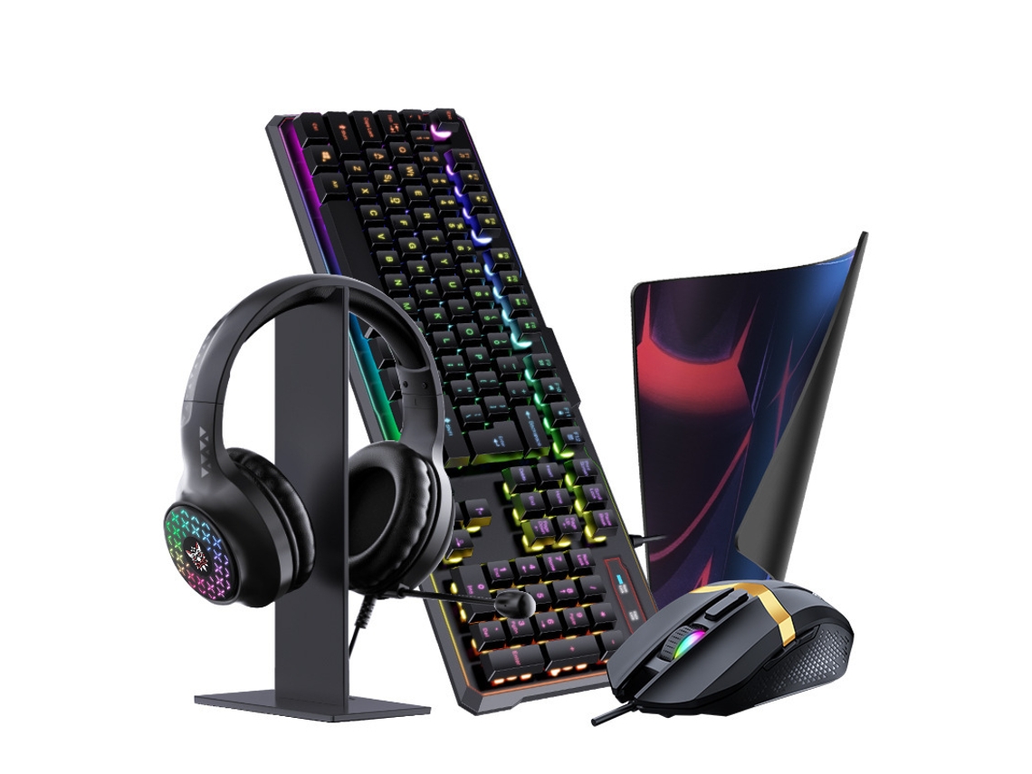 Kit Auriculares Mouse Teclado Mouse Pad TRUMSEN X7Pro