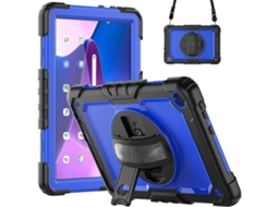 Capa Híbrida De Silicone Para Tablet Lenovo Tab M10 10.1 Gen 3ª E Lenovo Tab M8 4ª Geração Com Alça De Ombro.