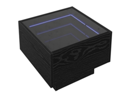 Conjunto 1 Mesa De Centro Vidaxl Preto Derivados De Madeira (40 X 40 X 30 Cm)