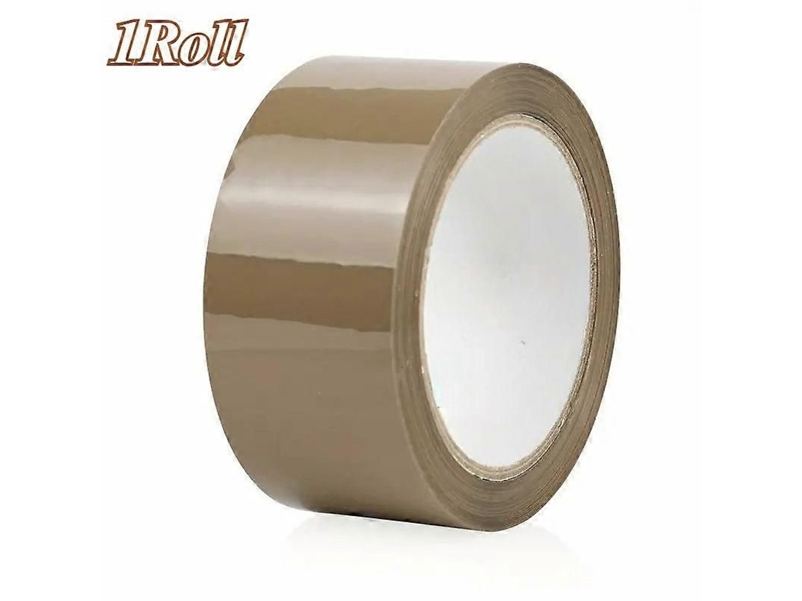 Fita Adesiva Marrom para Embalagem, 4,8 Cm de Largura e 69,49 Metros de Comprimento, Fita Adesiva Resistente para Dispensadores. GOKOCO