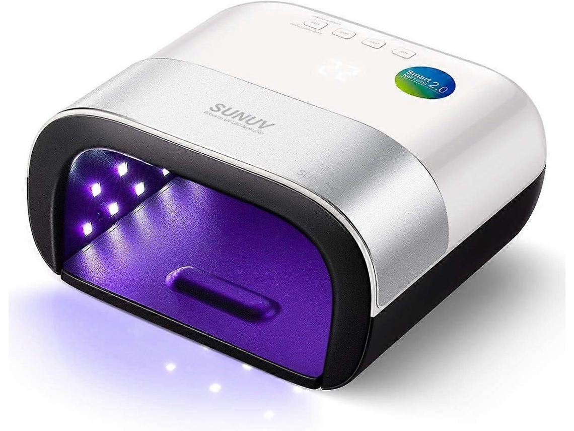 Lâmpada Uv/led Profissional Para Unhas, Secador De Esmalte Em Gel Led/uv, Com Sensor Automático E Visor Lcd