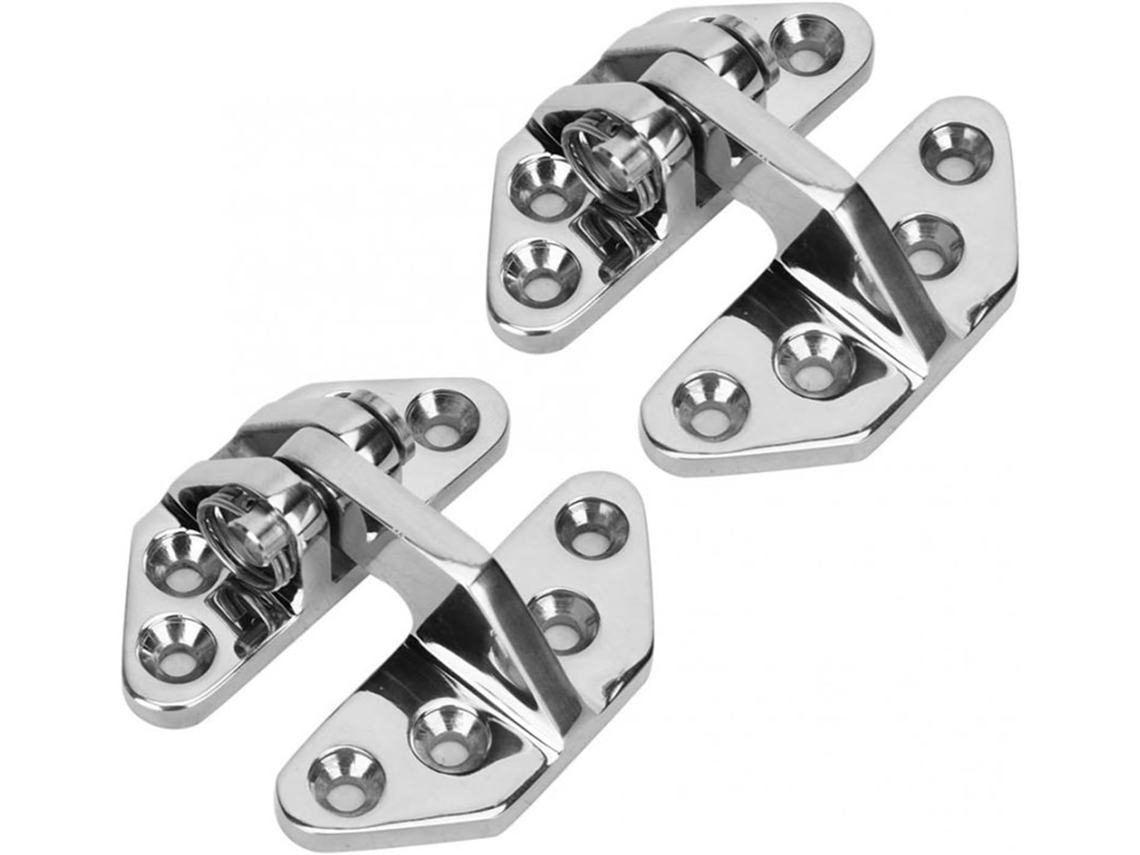 Dobradiça Para Barco, 66x71x6mm, Em Aço Inoxidável, Com Formato