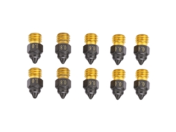10 Peças De Bicos De Extrusora 3d 0.4/0.6/0.8/1.0mm Rosca M6 Para Hotend Cr-6 Se