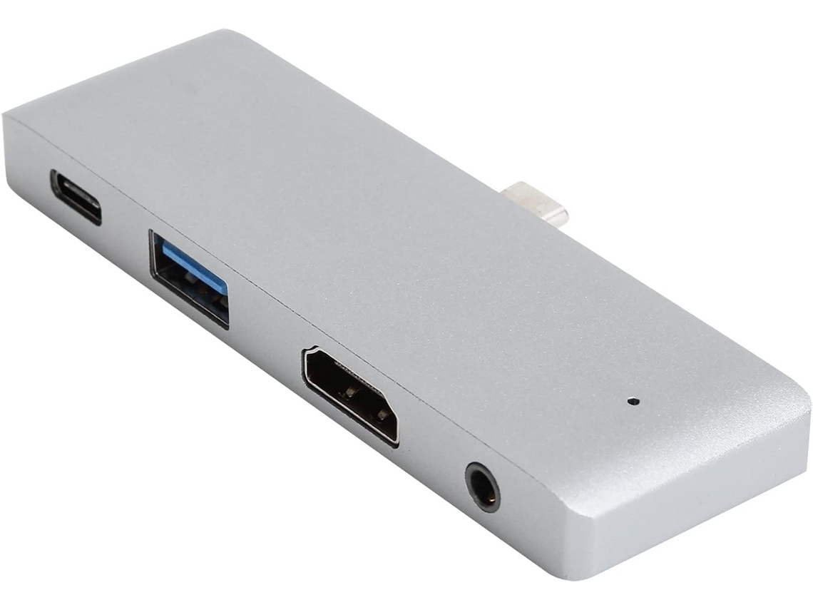 Hub Usb-c 4 Em 1, Liga De Alumínio, Compatível Com Interface