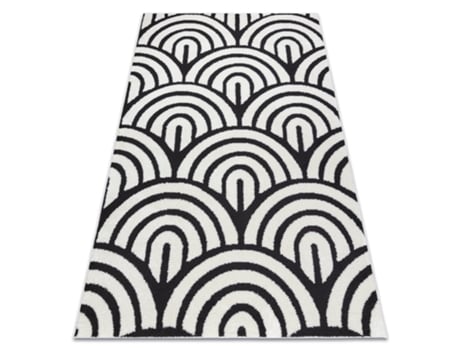 Tapete DYWANY LUSZCZOW Moderno Mode 8629 Conchas Creme / Preto
