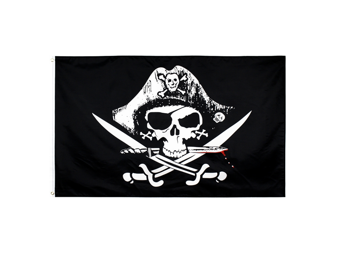Bandeira Pirata Jolly Roger Para Decoração De Halloween