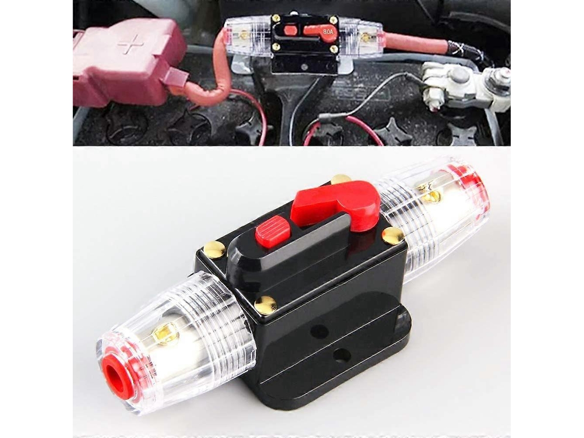 Interruptor Automático De Circuito 40a 12v 24v Dc Com Fusível E Reset Manual