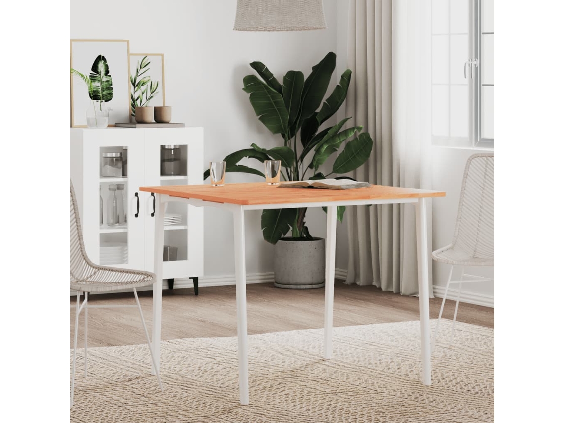 Vidaxl Tampo De Mesa Quadrado 80x80x1,5 Cm Madeira De Faia Maciça